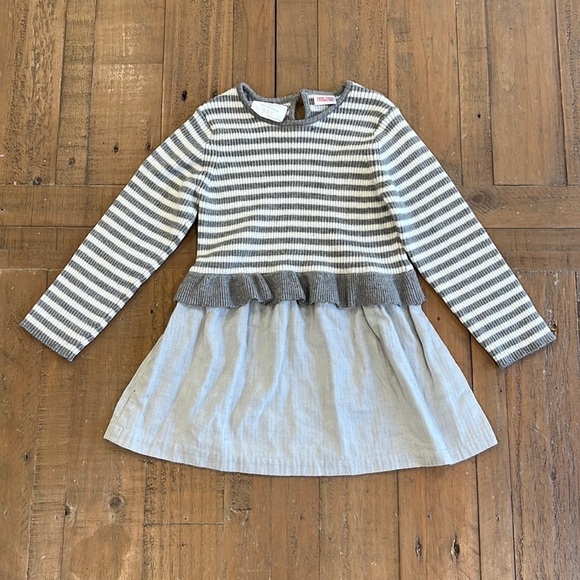 Zara Other - Zara gray striped dress